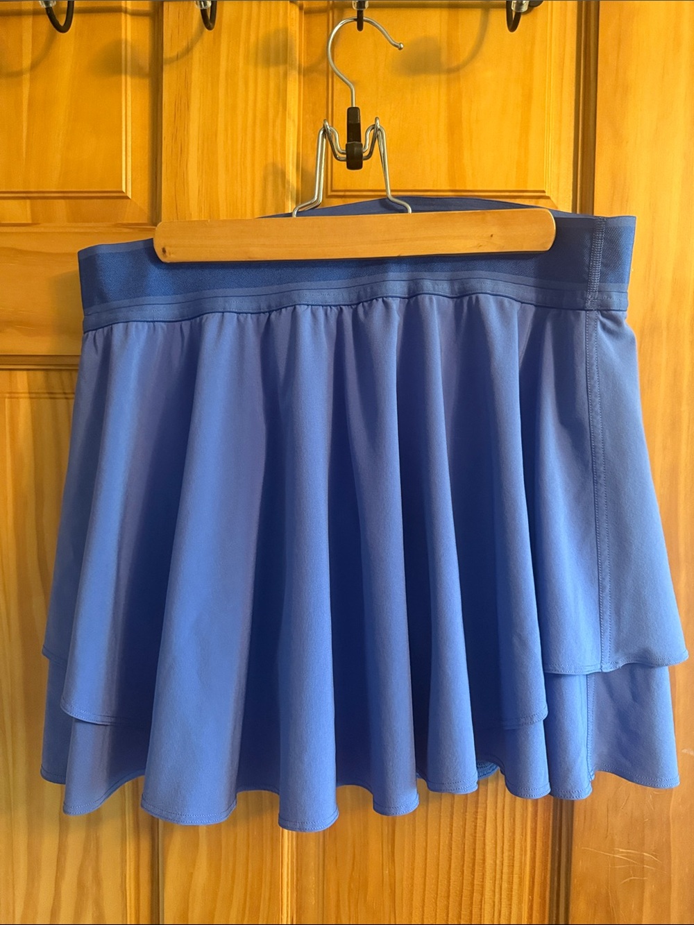 Lululemon Court Rival Long Skirt Skort Blue Nile Size 12 Athletic Layered